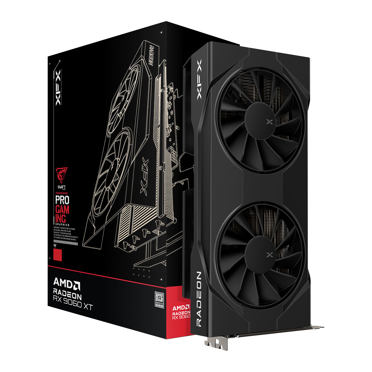 XFX SWIFT AMD Radeon RX 9060 XT OC Gaming Dual Fan 8GB Graphics Card
