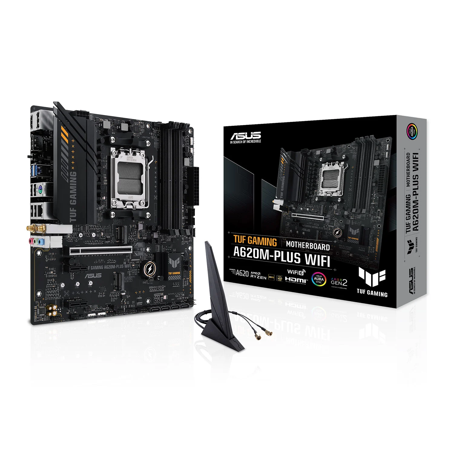 ASUS TUF GAMING AMD A620M-PLUS WIFI Micro-ATX Motherboard