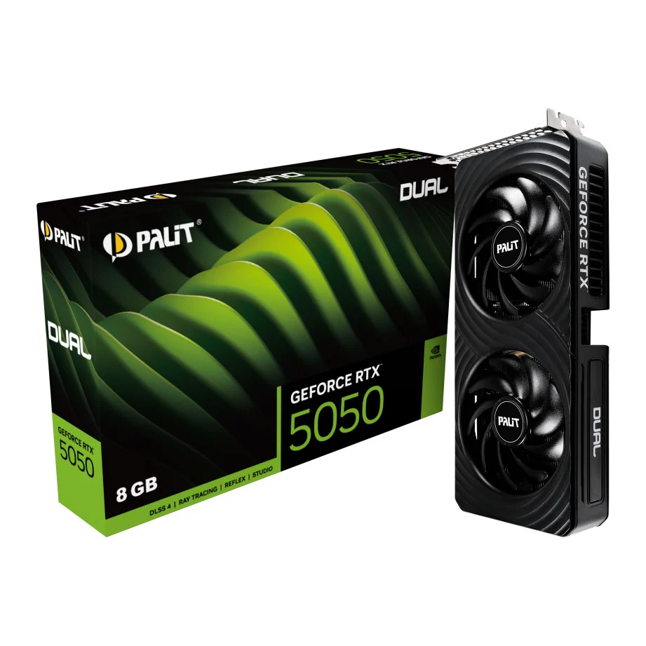 Palit NVIDIA GeForce RTX 5050 DUAL 8GB Blackwell Graphics Card